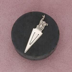 sterling silver vintage peru llama bookmark